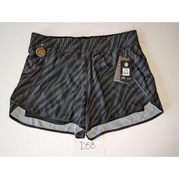 Avia Layered Shorts Sizes XL Black Gray NWT -0523D58 - Picture 1 of 2